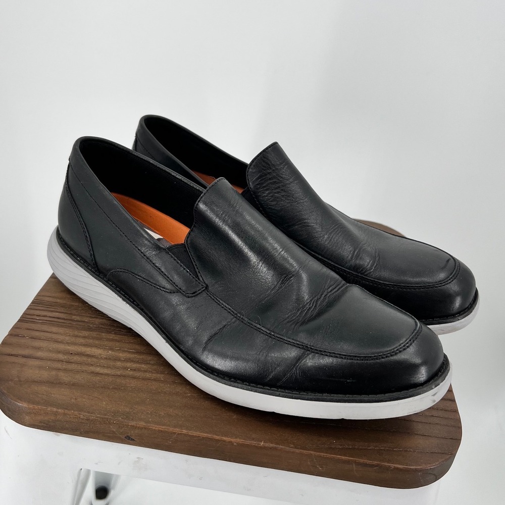 Rockport Truflex Mens Black Leather Slip On Loafers CI0396 Size 11 M